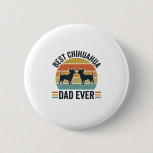 Bester Chihuahua-Vater Aller Zeiten Vintage-Hundef Button