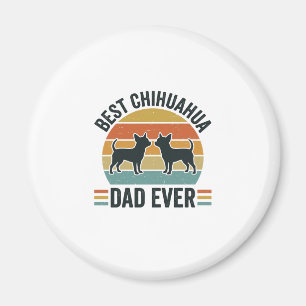 Bester Chihuahua-Vater Aller Zeiten Vintage-Hundef Magnet
