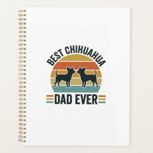 Bester Chihuahua-Vater Aller Zeiten Vintage-Hundef Planer