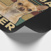 Bester Chihuahua-Vater je Geschenkpapier (Ecke)