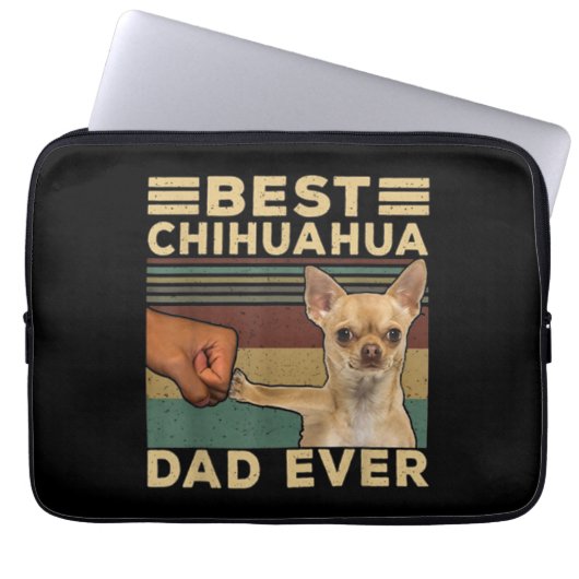 Bester Chihuahua-Vater je Laptopschutzhülle (Vorderseite)