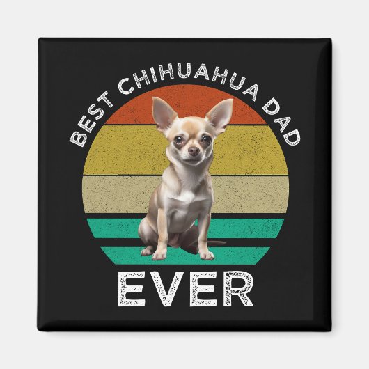 Bester Chihuahua-Vater je Magnet (Vorne)