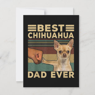Bester Chihuahua-Vater je Mitteilungskarte