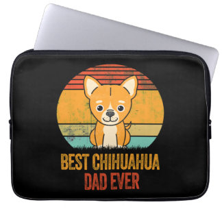 Bester Chihuahua-Vater je Vintag in Bedrängnis Laptopschutzhülle