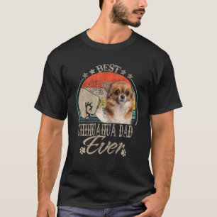 Bester Chihuahua-Vater je - Vintager Fauststoß-Bum T-Shirt