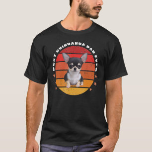 Bester Chihuahua-Vater je Vintager Sunset Chiwawa  T-Shirt