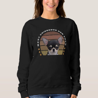 Bester Chihuahua-Vater überhaupt im Vintage-Sunset Sweatshirt