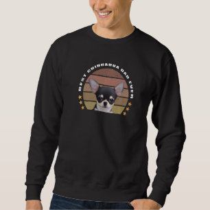Bester Chihuahua-Vater überhaupt im Vintage-Sunset Sweatshirt