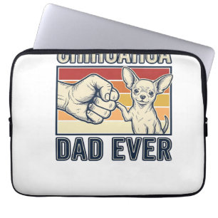 Bester Chihuahua-Vater überhaupt Vintage-Hund-Shir Laptopschutzhülle