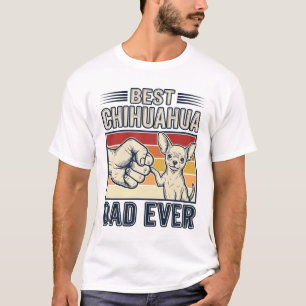 Bester Chihuahua-Vater überhaupt Vintage-Hund-Shir T-Shirt