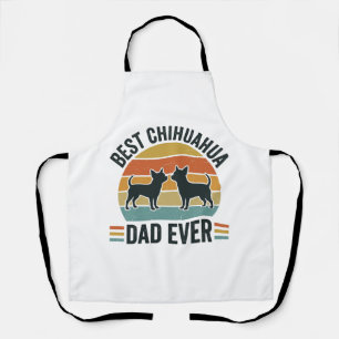 Bester Chihuahua-Vater überhaupt Vintage-Hundelieb Schürze