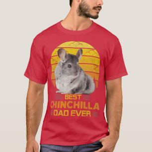 Bester Chinchilla-Vater je Niedlich Retro Vintag T T-Shirt