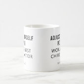 Bester Chiropraktiker Personalisierter Beruflicher Kaffeetasse (Mittel)