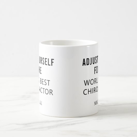 Bester Chiropraktiker Personalisierter Beruflicher Kaffeetasse (Mittel)