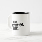 Bester Chiropraktor überhaupt Zweifarbige Tasse (Vorderseite Links)