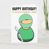 Bester Chirurg, den ich Geburtstag kenne Karte (Vorderseite)