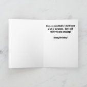 Bester Chirurg, den ich Geburtstag kenne Karte (Innenseite)