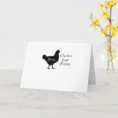 Bester Cluckin Vater je Vatertag Hühnerfarm Karte (Gelbe Blume)