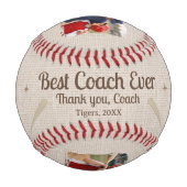 Bester Coach Aller Zeiten 2 Foto Coach Geschenk An Baseball (Rückseite)
