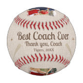 Bester Coach Aller Zeiten 2 Foto Coach Geschenk An Baseball (Vorderseite)