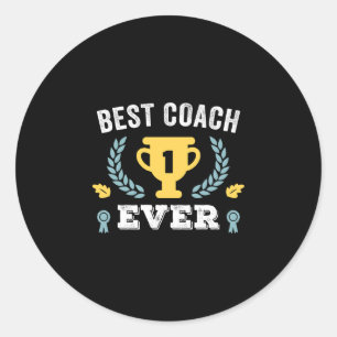 Bester Coach aller Zeiten für die Leistung des Coa Runder Aufkleber
