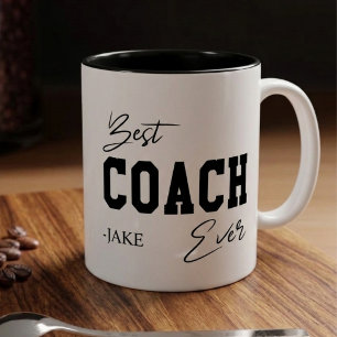 Bester Coach Aller Zeiten Personalisiertes Wertsch Zweifarbige Tasse