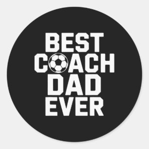 Bester Coach Dad Ever Fußballspieler Flüsterer Runder Aufkleber