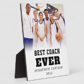 Bester Coach für jedes Jahr Name Team Foto Overlay Fotoplatte (Seite)