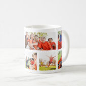 Bester Coach je 7 Foto Collage Team Geschenkmarina Kaffeetasse (VorderseiteRechts)