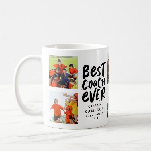 Bester Coach je 7 Foto Kollektion Team Geschenk Kaffeetasse (Links)