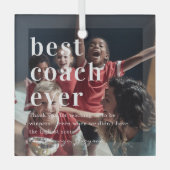 Bester Coach je | Angebot und Foto Ornament Aus Glas (Vorderseite)