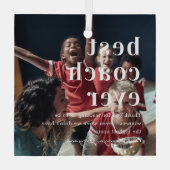 Bester Coach je | Angebot und Foto Ornament Aus Glas (Rückseite)