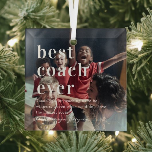 Bester Coach je | Angebot und Foto Ornament Aus Glas (Insitu)