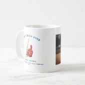 Bester Coach je | Baseball Coach Foto Kaffeetasse (Vorderseite Links)