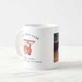 Bester Coach je | Basketball-Foto Kaffeetasse (Vorderseite Links)