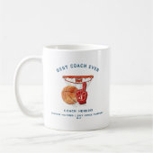 Bester Coach je | Basketball-Foto Kaffeetasse (Links)