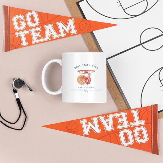 Bester Coach je | Basketball-Foto Kaffeetasse