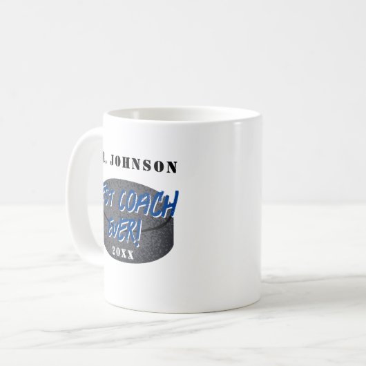 Bester Coach je Eishockey Kaffeetasse (Vorderseite Links)
