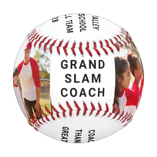 Bester Coach je Foto Baseball (Rückseite)