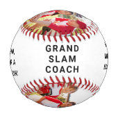 Bester Coach je Foto Baseball (Vorderseite)