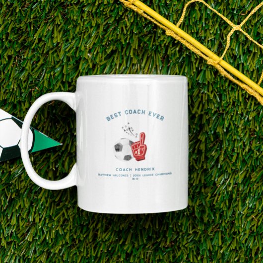 Bester Coach je | Foto des Fußballtrainers Kaffeetasse