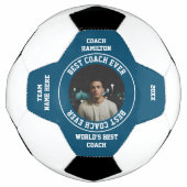 Bester Coach je Foto Personalisiert Fußball (Vorderseite)