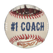 Bester Coach je Full Custom Baseball 2 Foto (Vorderseite)