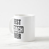 Bester Coach je Kaffeetasse (Vorderseite Links)