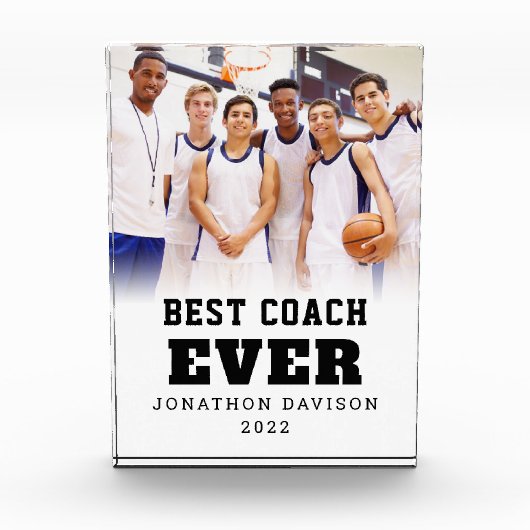 Bester Coach je Name Foto Overlay Jahr-Team (Vorderseite)