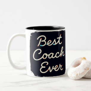 Bester Coach je Personalisierte Wertschätzung Zweifarbige Tasse