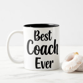 Bester Coach je Personalisiertes Wertgutschein Zweifarbige Tasse