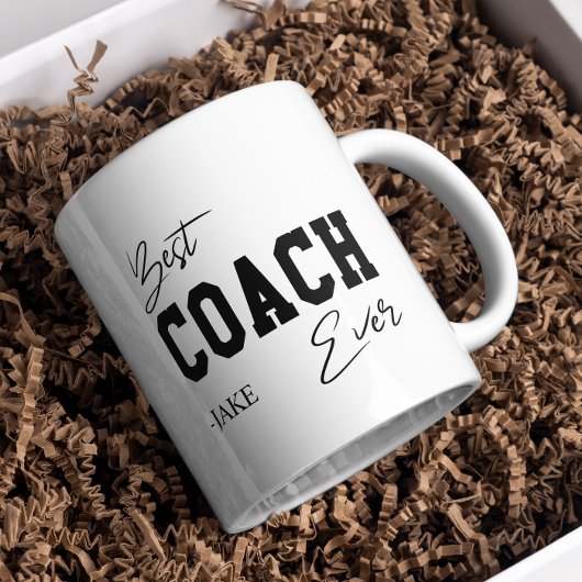 Bester Coach je Personalisiertes Wertgutschein Zweifarbige Tasse