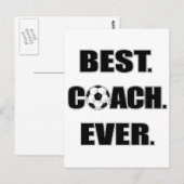 Bester Coach je Postkarte (Vorne/Hinten)