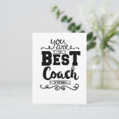 Bester Coach je Postkarte (Stehend Vorderseite)